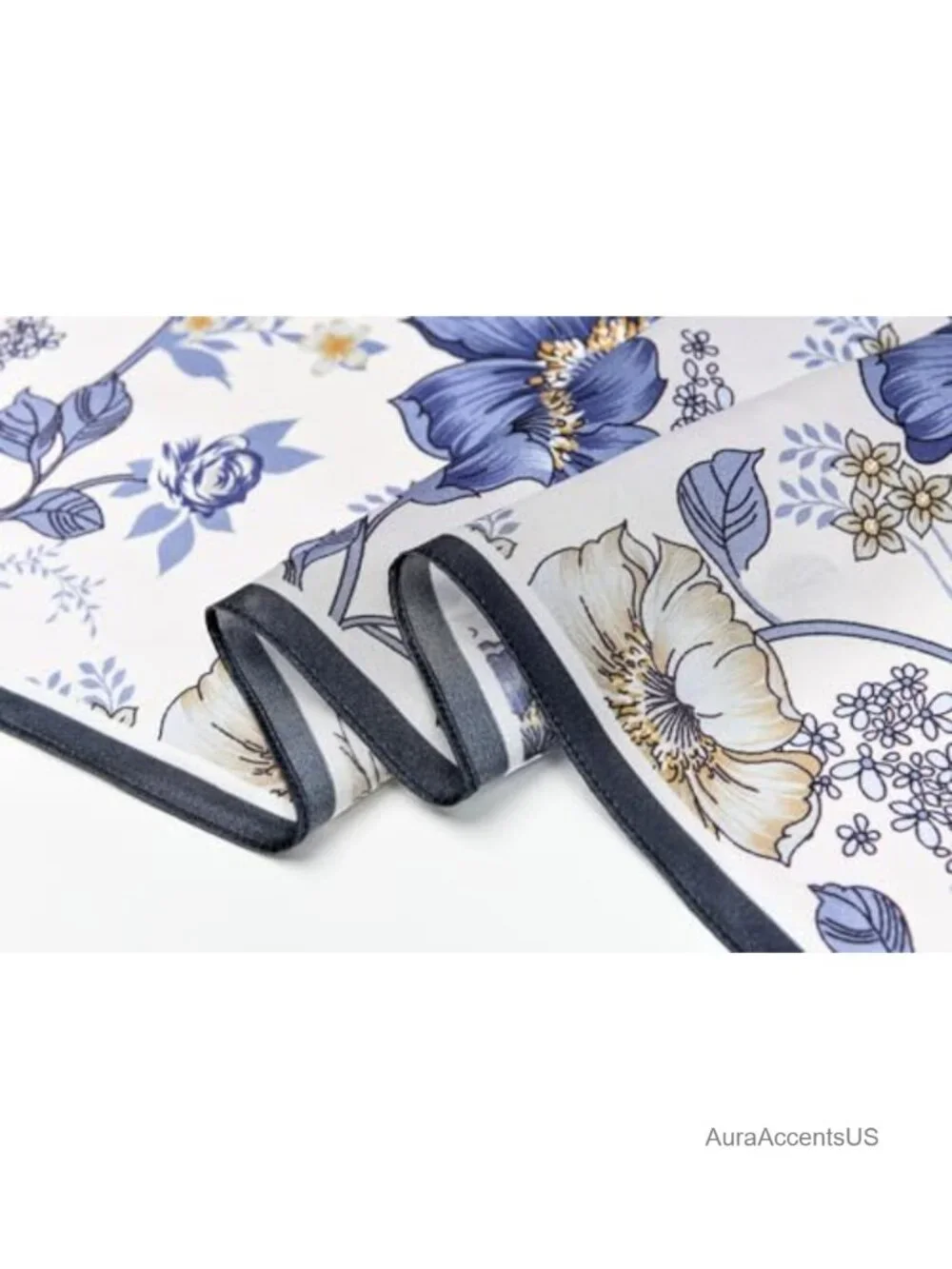 100% Mulberry Silk Square Scarf 25.6